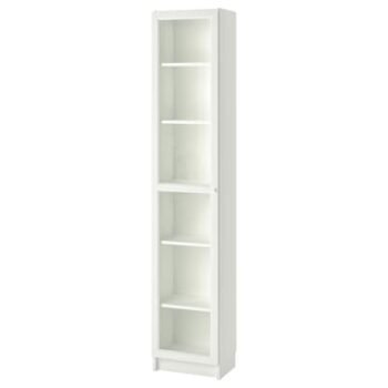 Bookcase with glass door, 40x30x202 cm